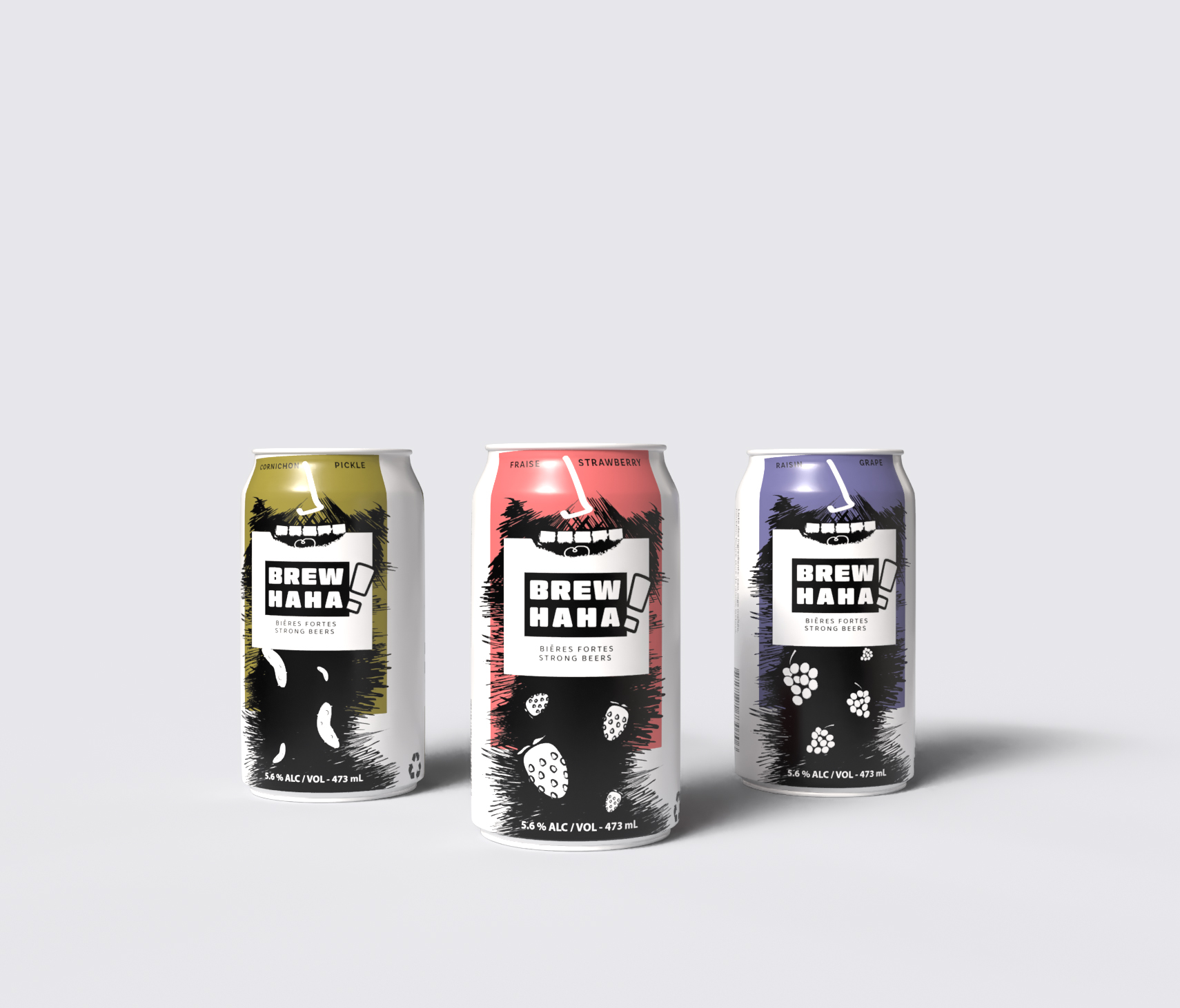brewhaha can packaging design